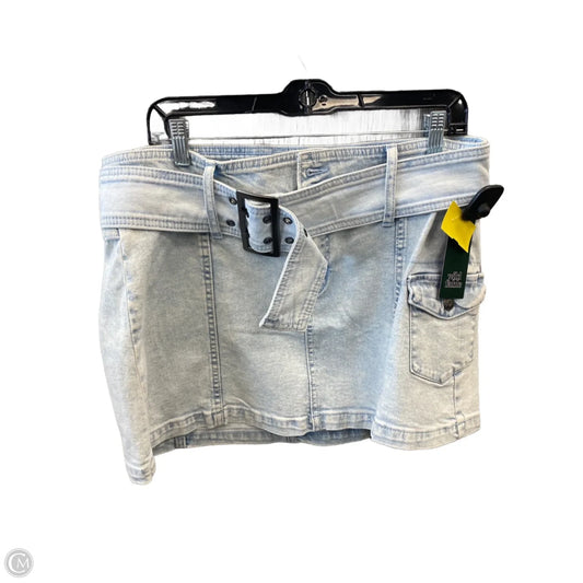 Skirt Mini & Short By Wild Fable In Blue Denim, Size: 12