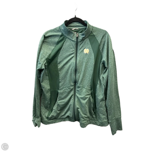 Athletic Jacket By Cutter And Buck In Green, Size: Xxl