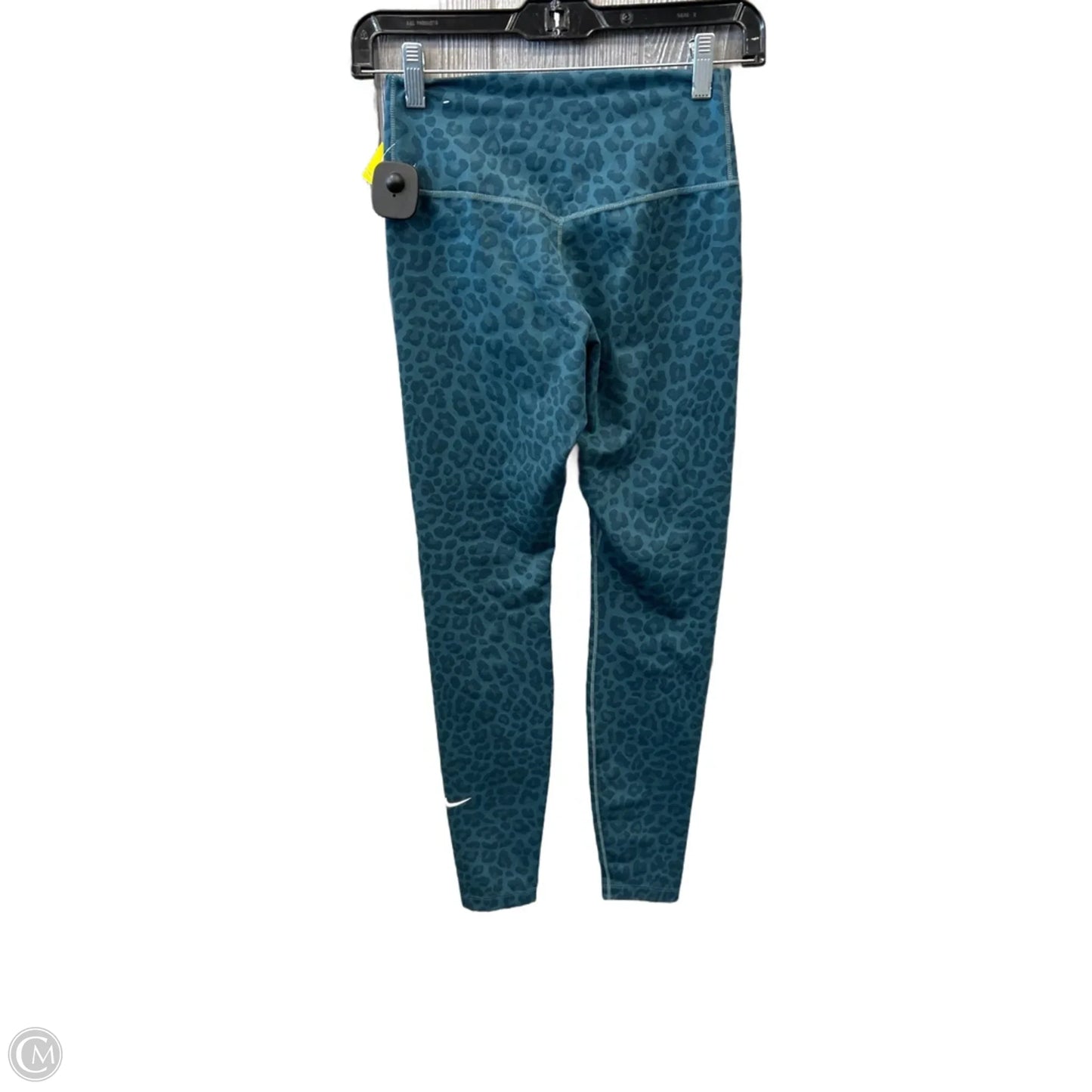 Athletic Leggings By Nike Apparel In Green, Size: Xs