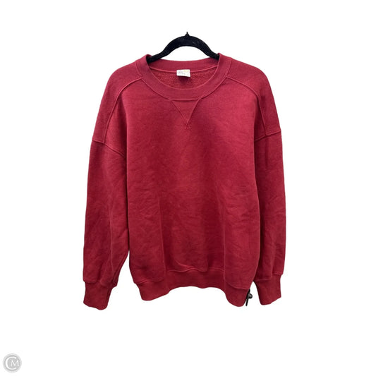 Sweatshirt Crewneck By Aerie In Red, Size: S