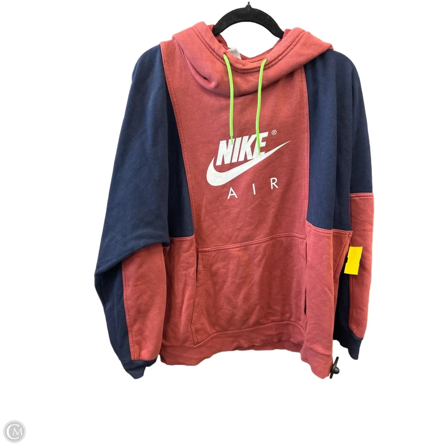 Sweatshirt Hoodie By Nike Apparel In Blue & Red, Size: L