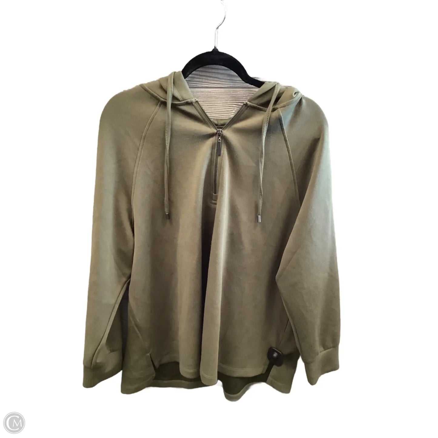 Sweatshirt Hoodie By Cable And Gauge In Green, Size: 2x