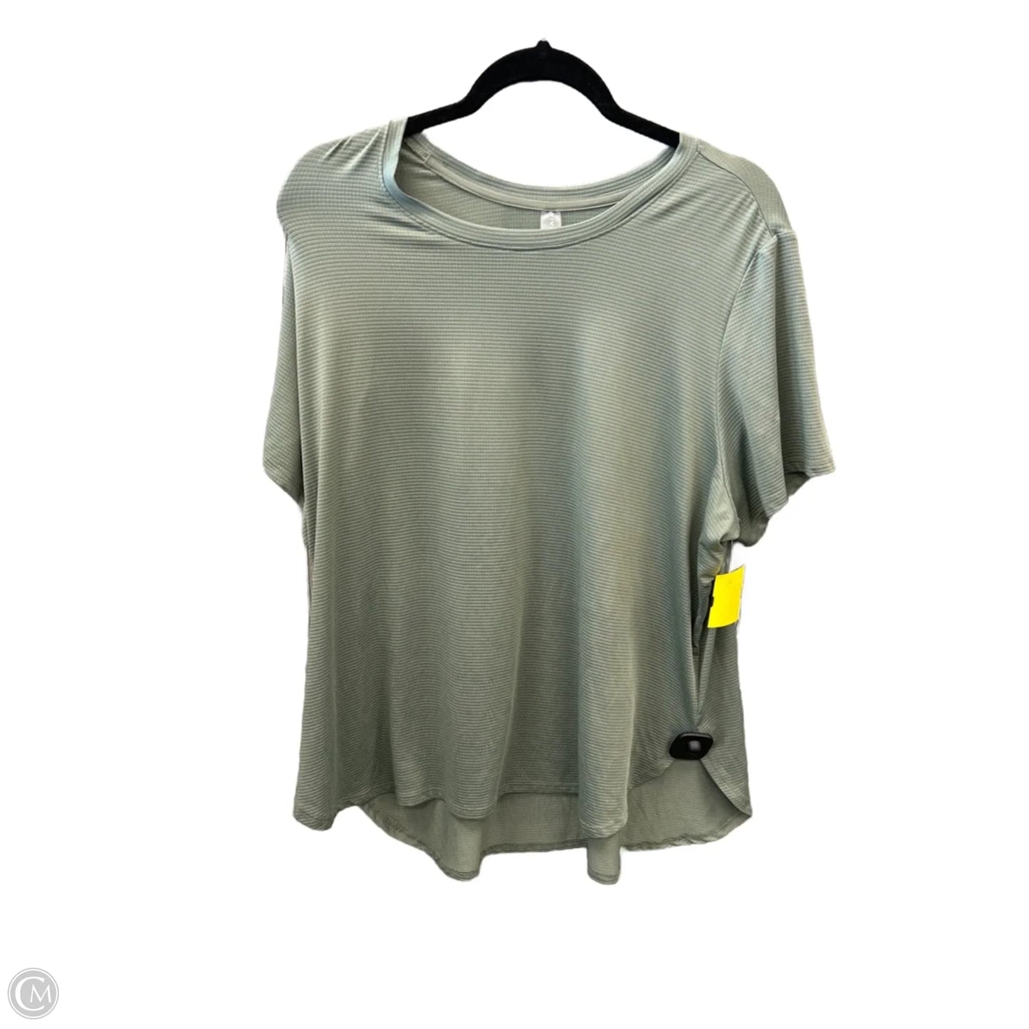 Athletic Top Short Sleeve By Clothes Mentor In Green, Size: 2x