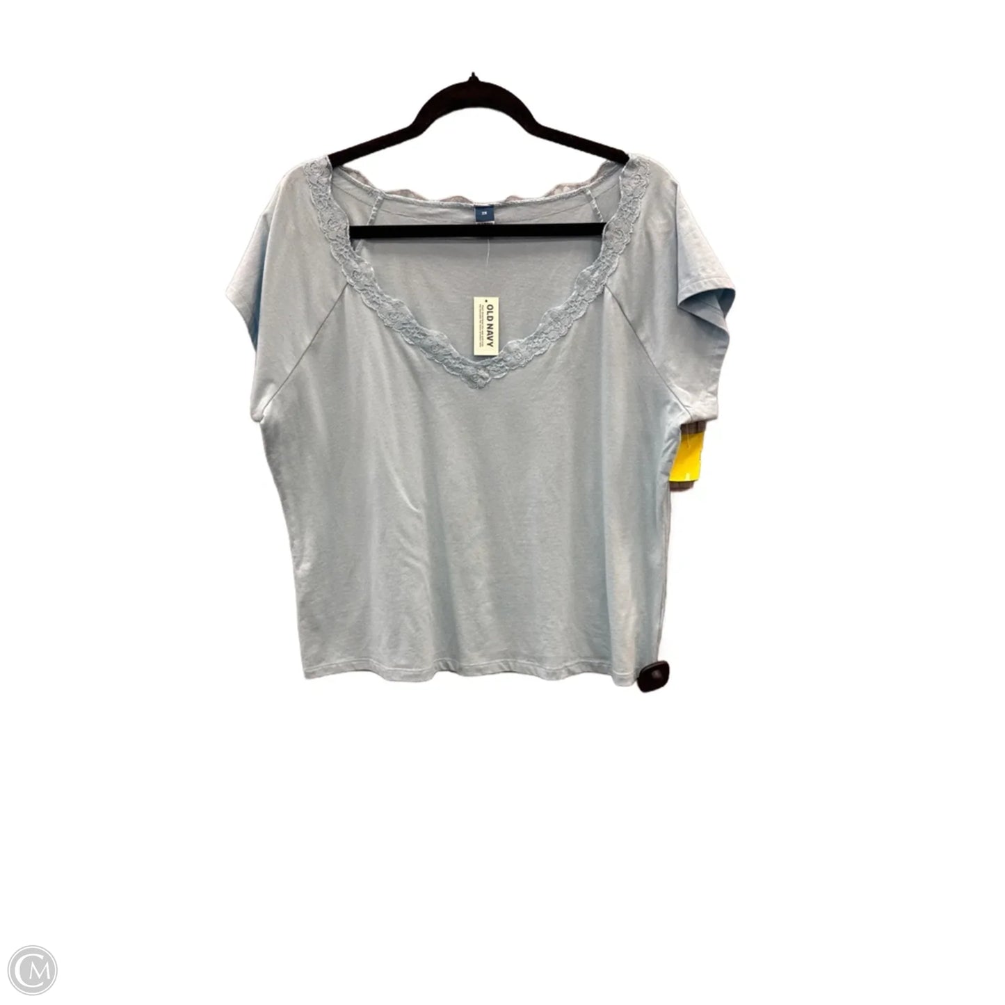 Top Short Sleeve By Old Navy In Blue, Size: 2x