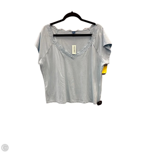 Top Short Sleeve By Old Navy In Blue, Size: 2x