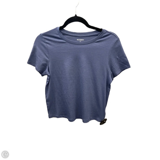 Top Short Sleeve Basic By Old Navy In Blue, Size: M