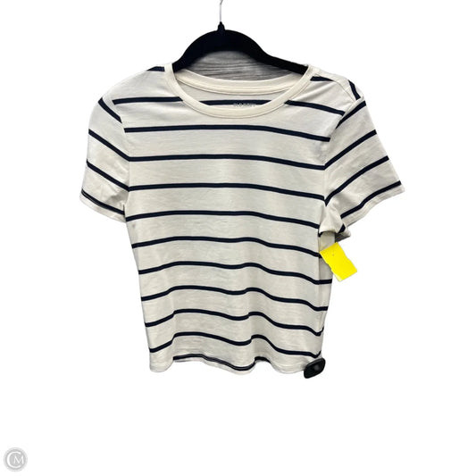 Top Short Sleeve Basic By Old Navy In Striped Pattern, Size: M