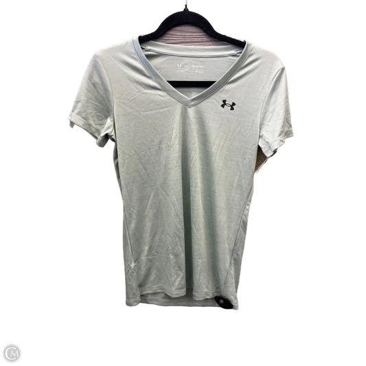 Athletic Top Short Sleeve By Under Armour In Green, Size: Xs