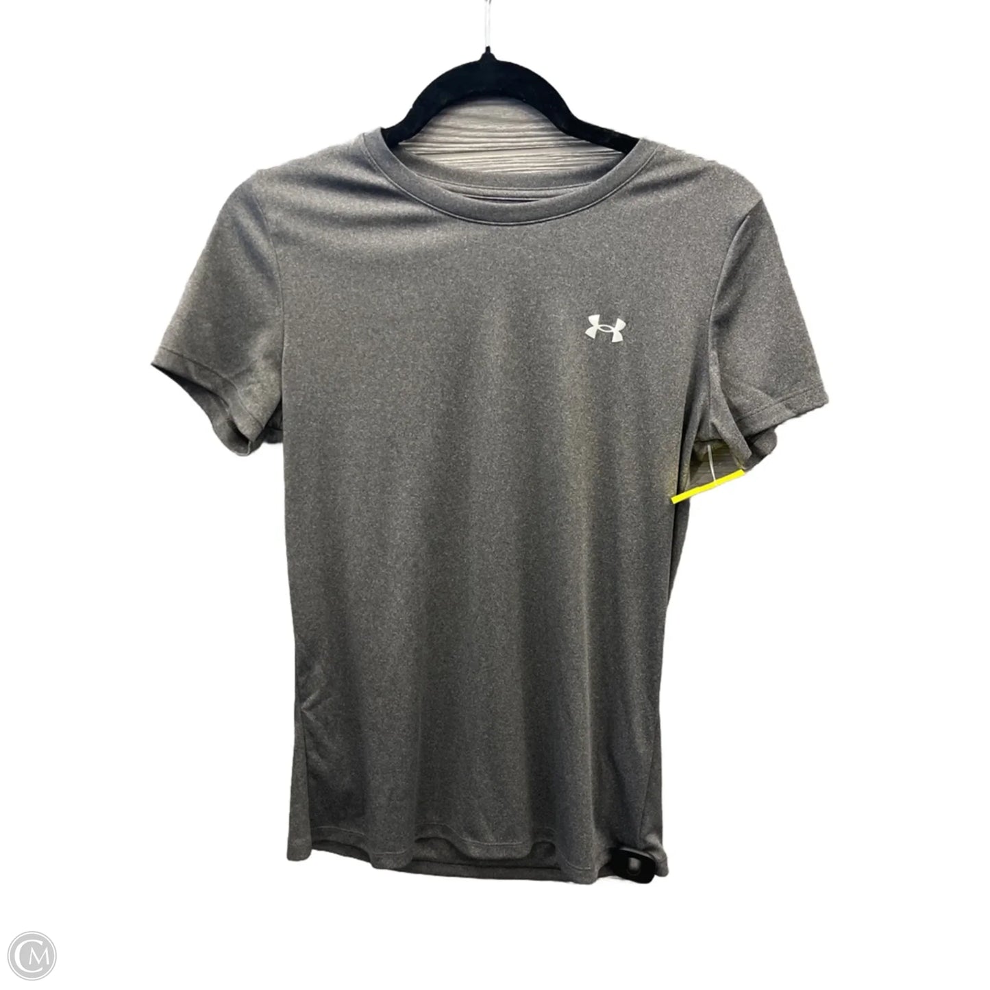 Athletic Top Short Sleeve By Under Armour In Grey