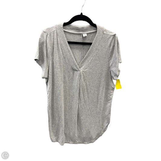 Top Short Sleeve By Old Navy In Grey, Size: L