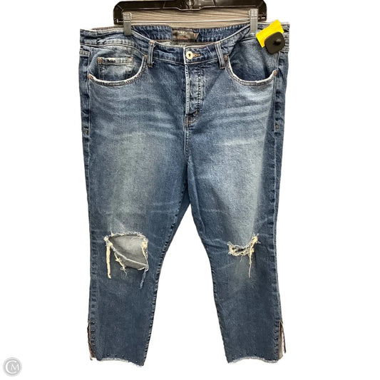 Jeans Straight By Torrid In Blue Denim, Size: 18