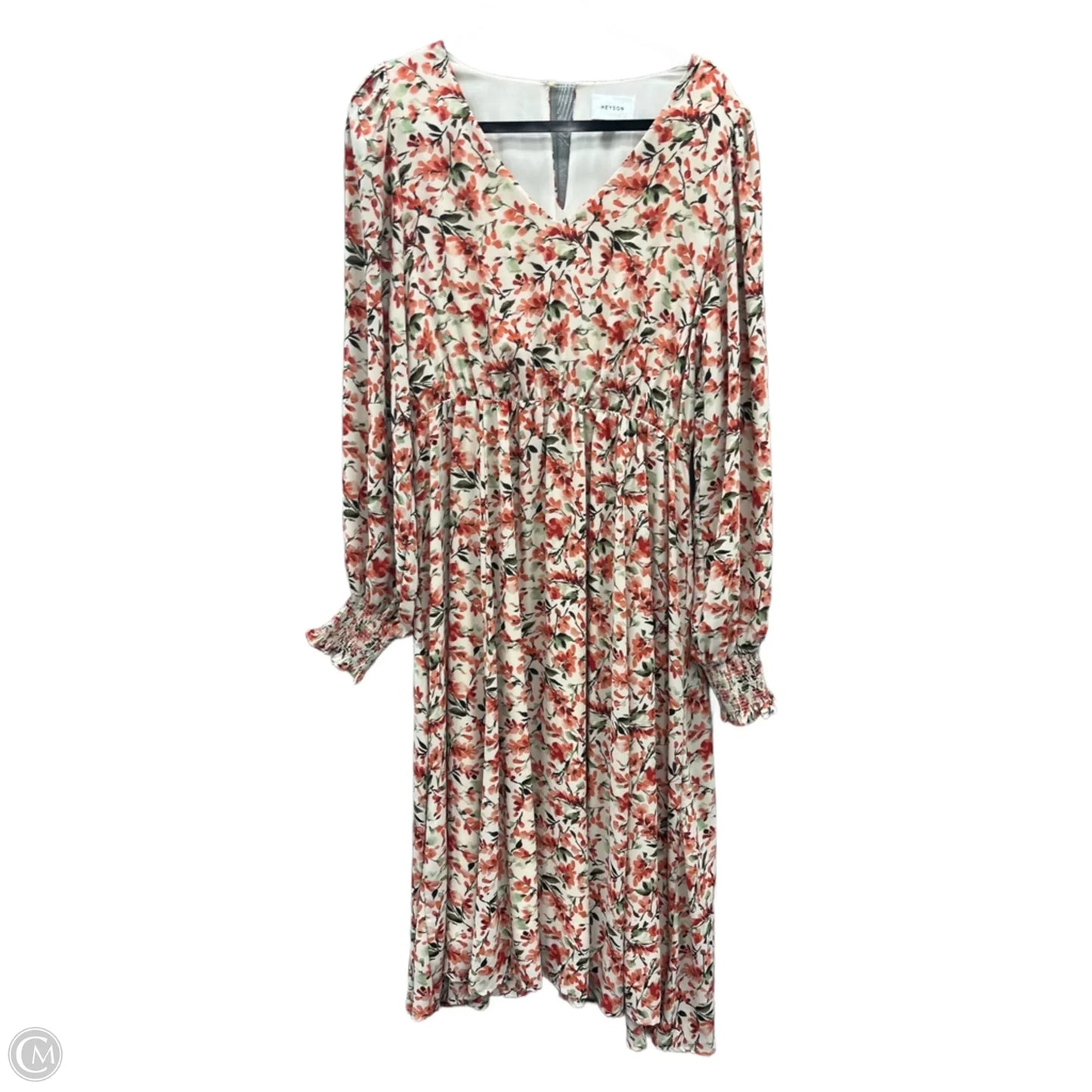 Dress Casual Maxi By Heyson In Floral Print, Size: L