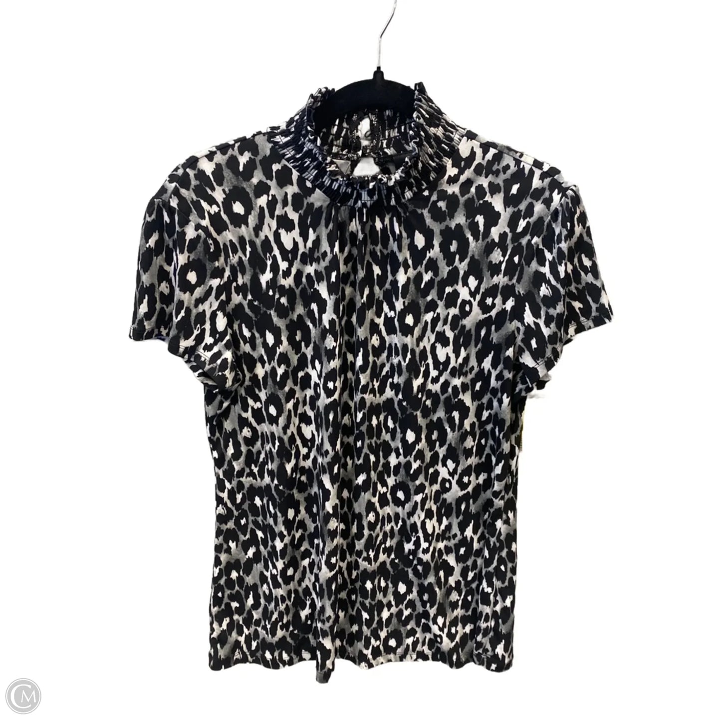 Top Short Sleeve By Style And Company In Animal Print, Size: M
