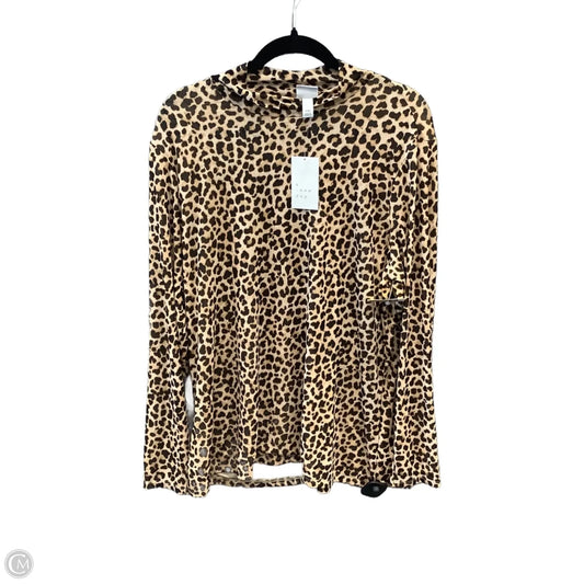 Top Long Sleeve By A New Day In Animal Print, Size: Xxl