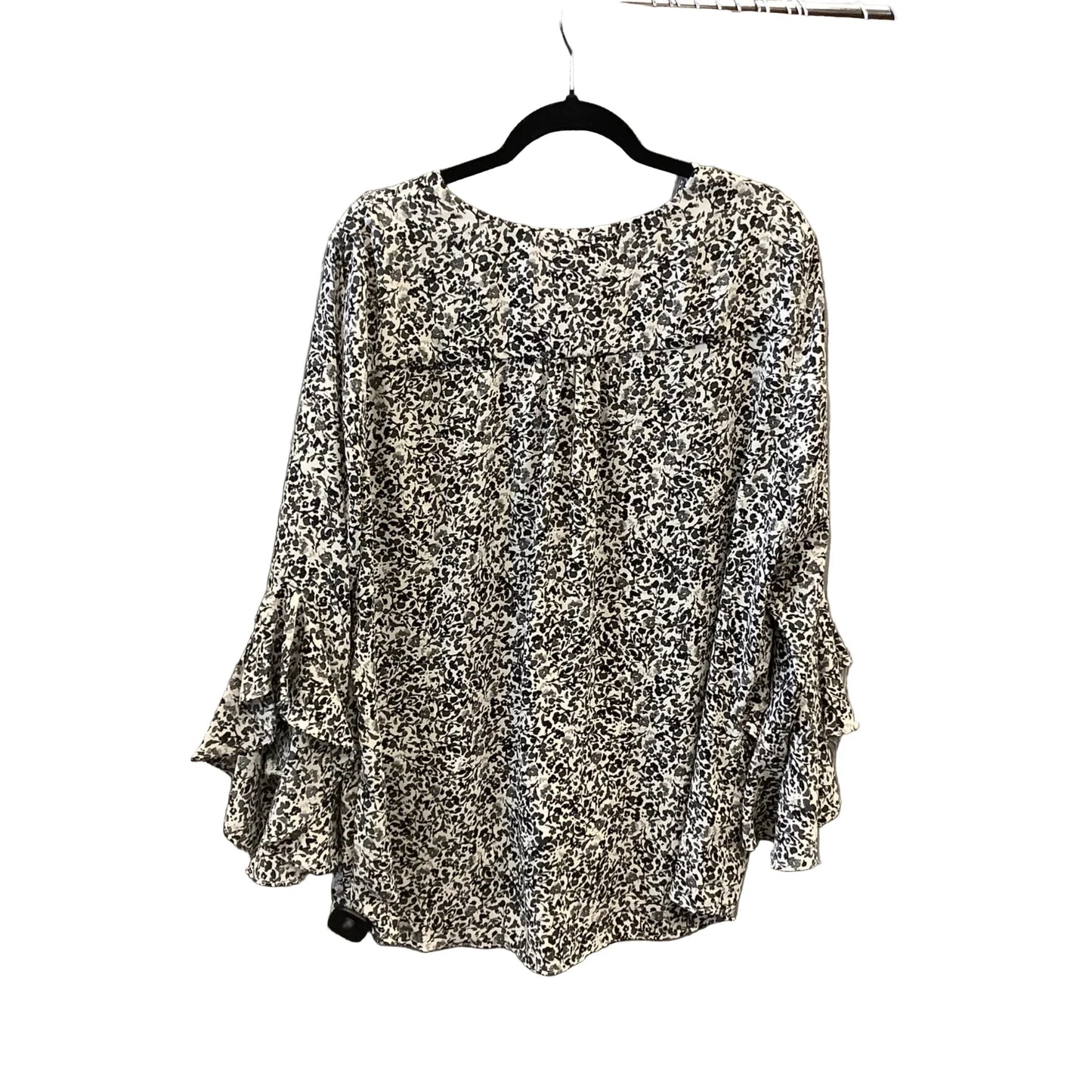 Top Long Sleeve By Vince Camuto In Floral Print, Size: Xl