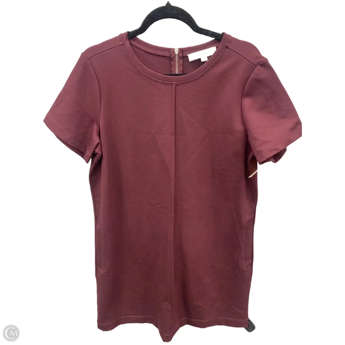 Dress Casual Midi By Loft In Purple, Size: L