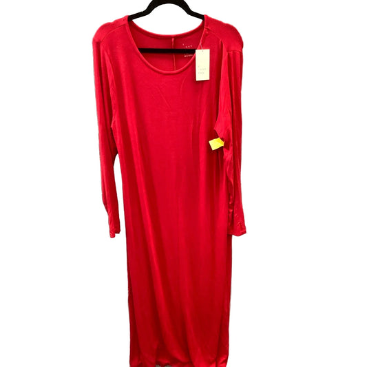 Dress Casual Maxi By A New Day In Red, Size: Xl