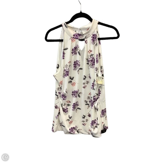 Top Sleeveless By White House Black Market In Floral Print, Size: Xl