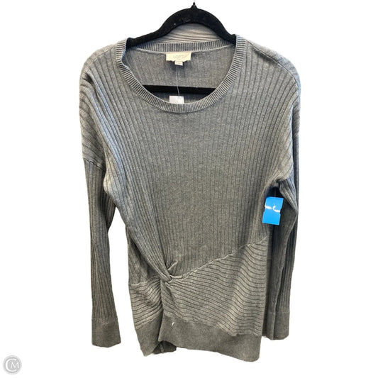 Top Long Sleeve By Loft In Grey, Size: M