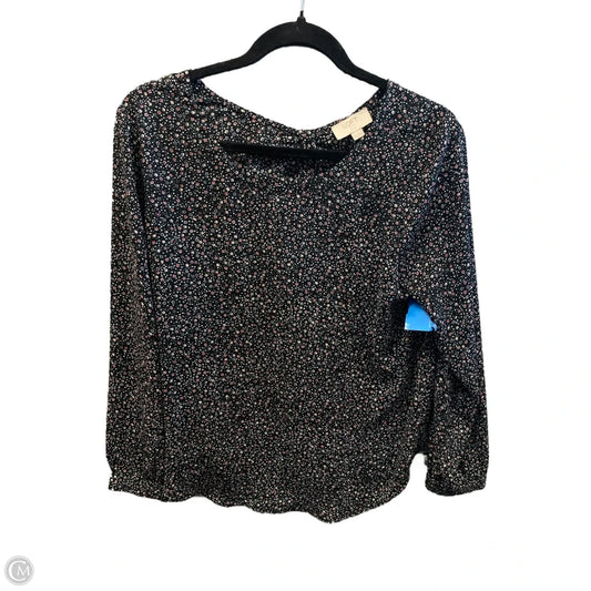 Top Long Sleeve By Loft In Floral Print, Size: M