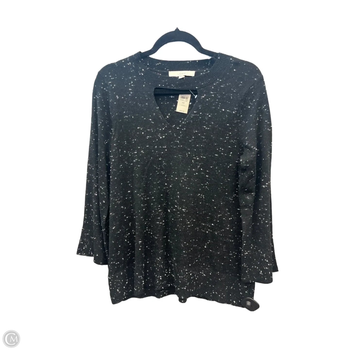 Top Long Sleeve By Loft In Black, Size: M