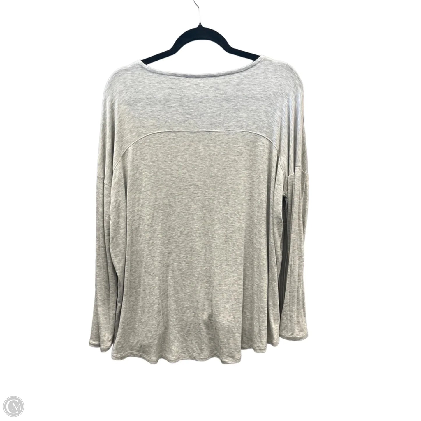 Top Long Sleeve By Loft In Grey, Size: M