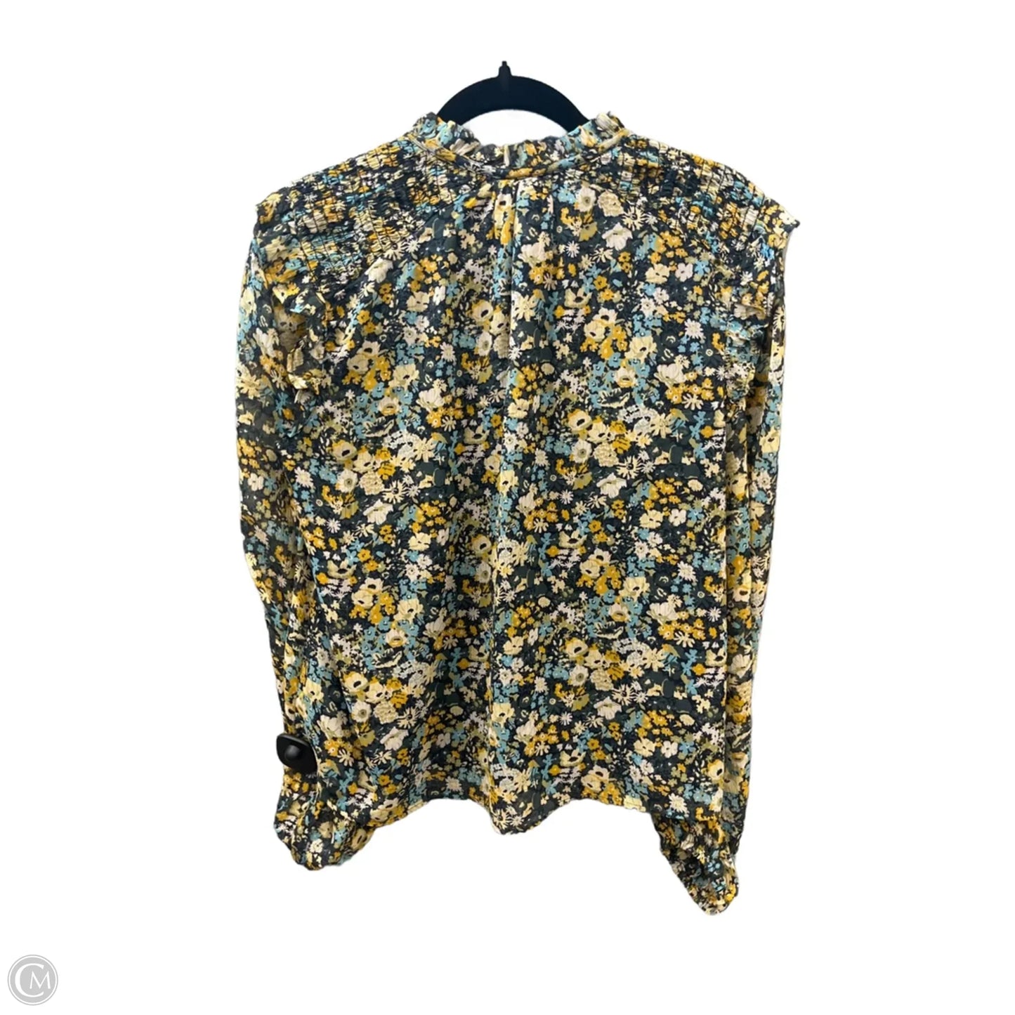 Top Long Sleeve By Loft In Floral Print, Size: M