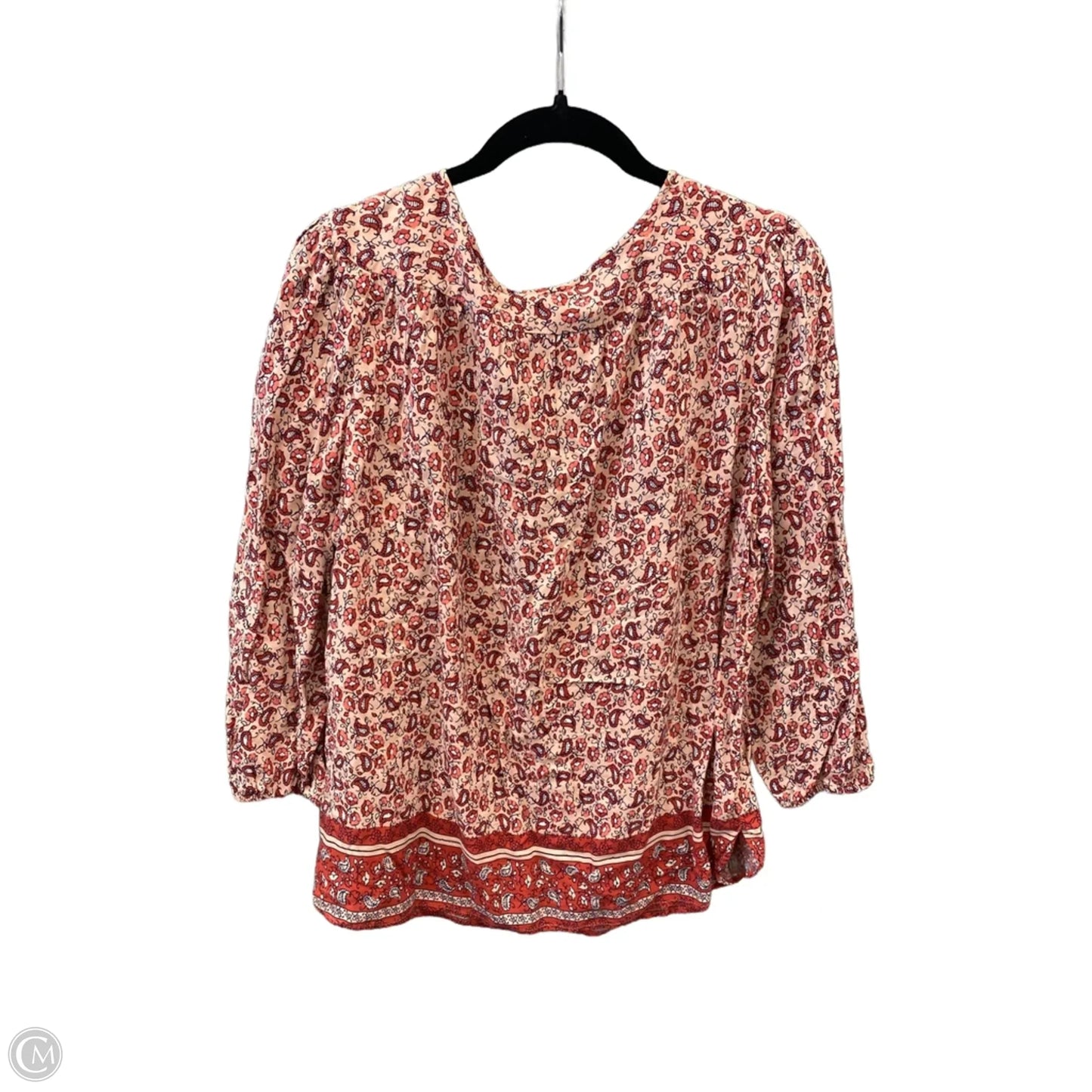 Top Long Sleeve By St Johns Bay In Pink, Size: M