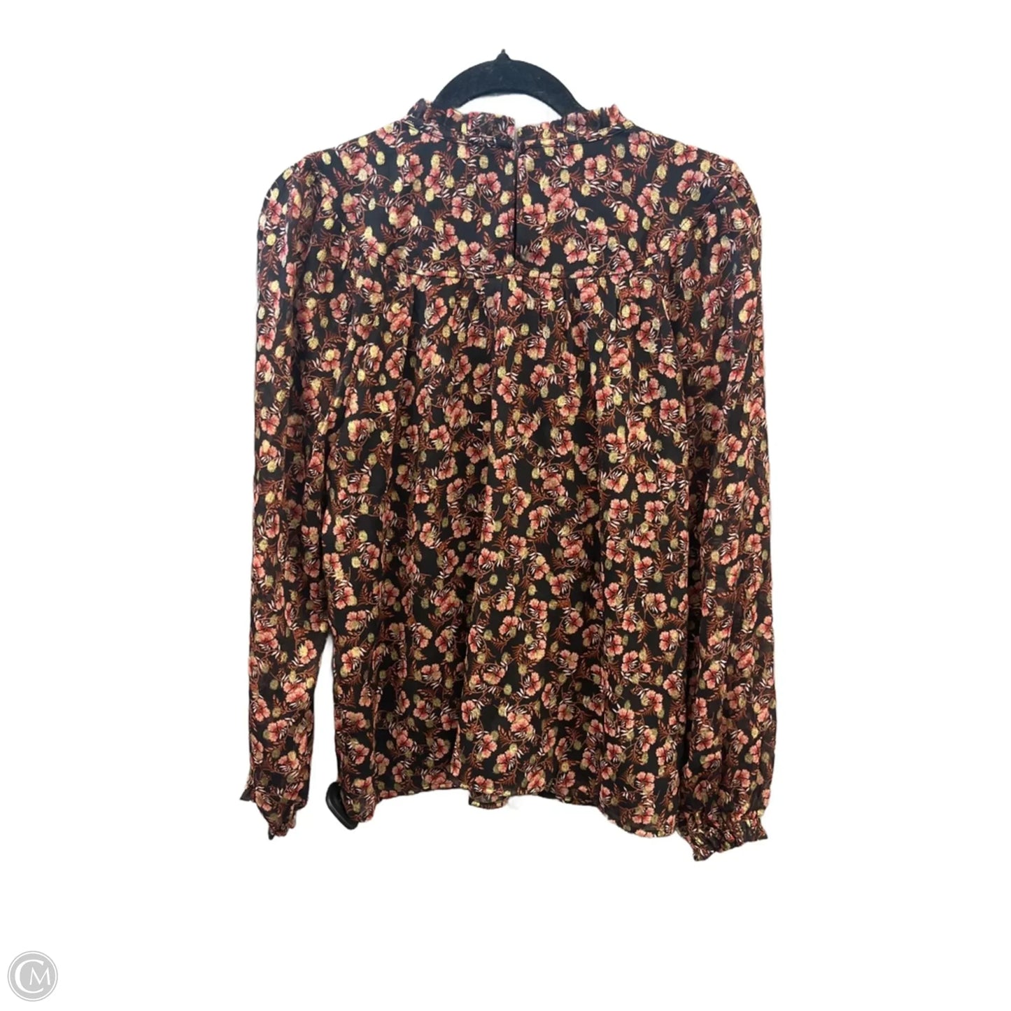 Top Long Sleeve By Loft In Black, Size: M