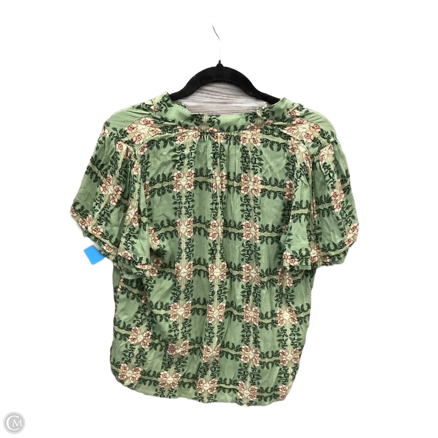 Top Short Sleeve By Loft In Green, Size: S