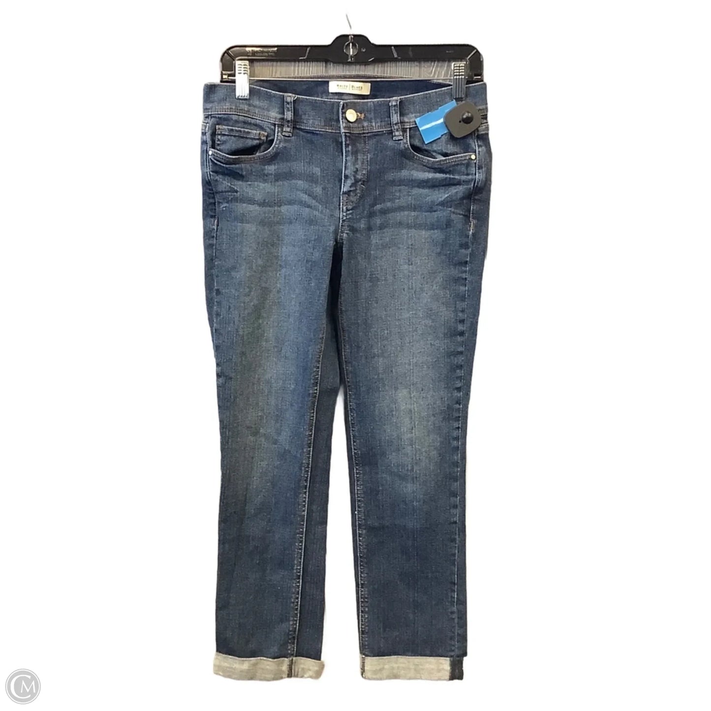 Jeans Cropped By White House Black Market In Blue Denim, Size: 4