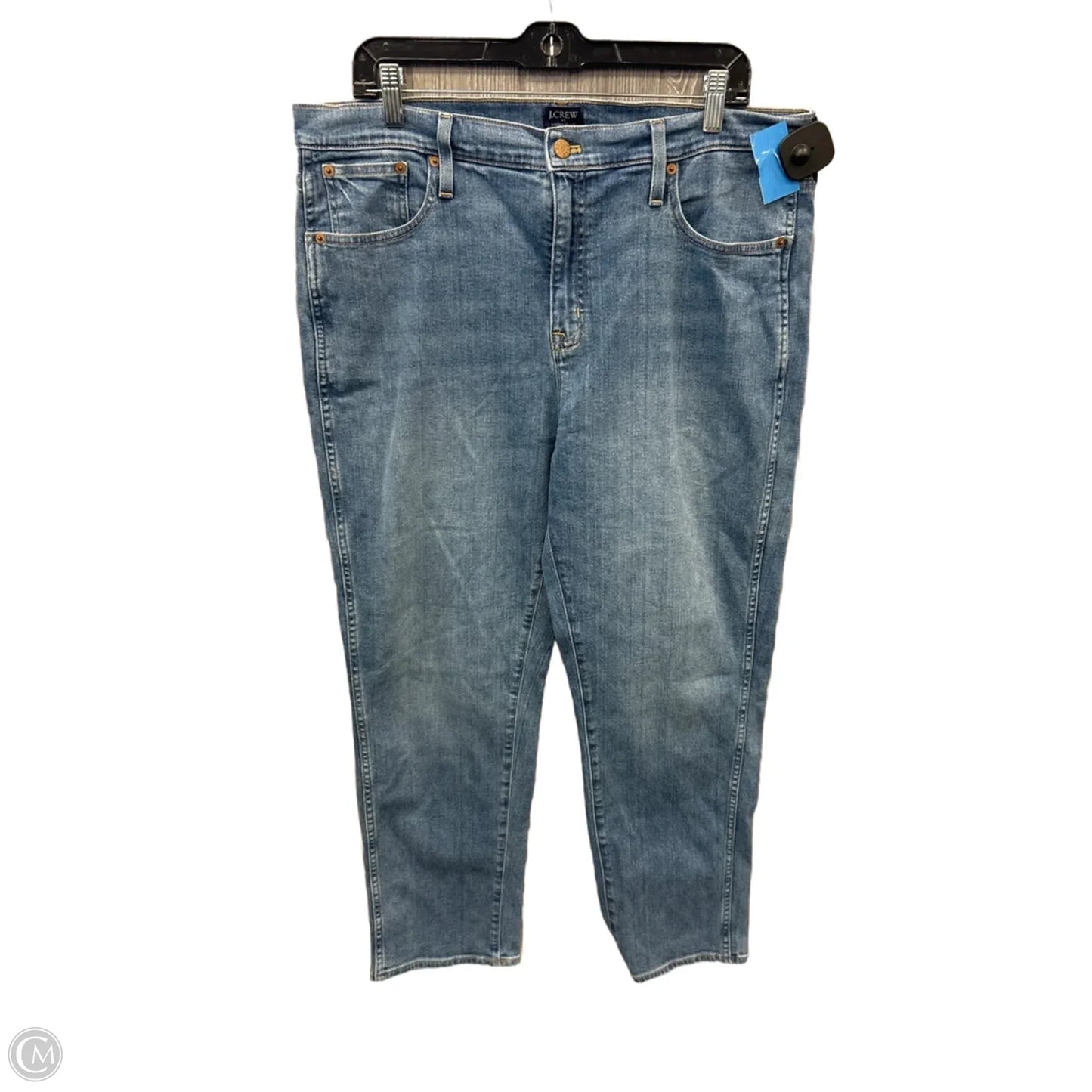 Jeans Straight By J. Crew In Blue Denim, Size: 14