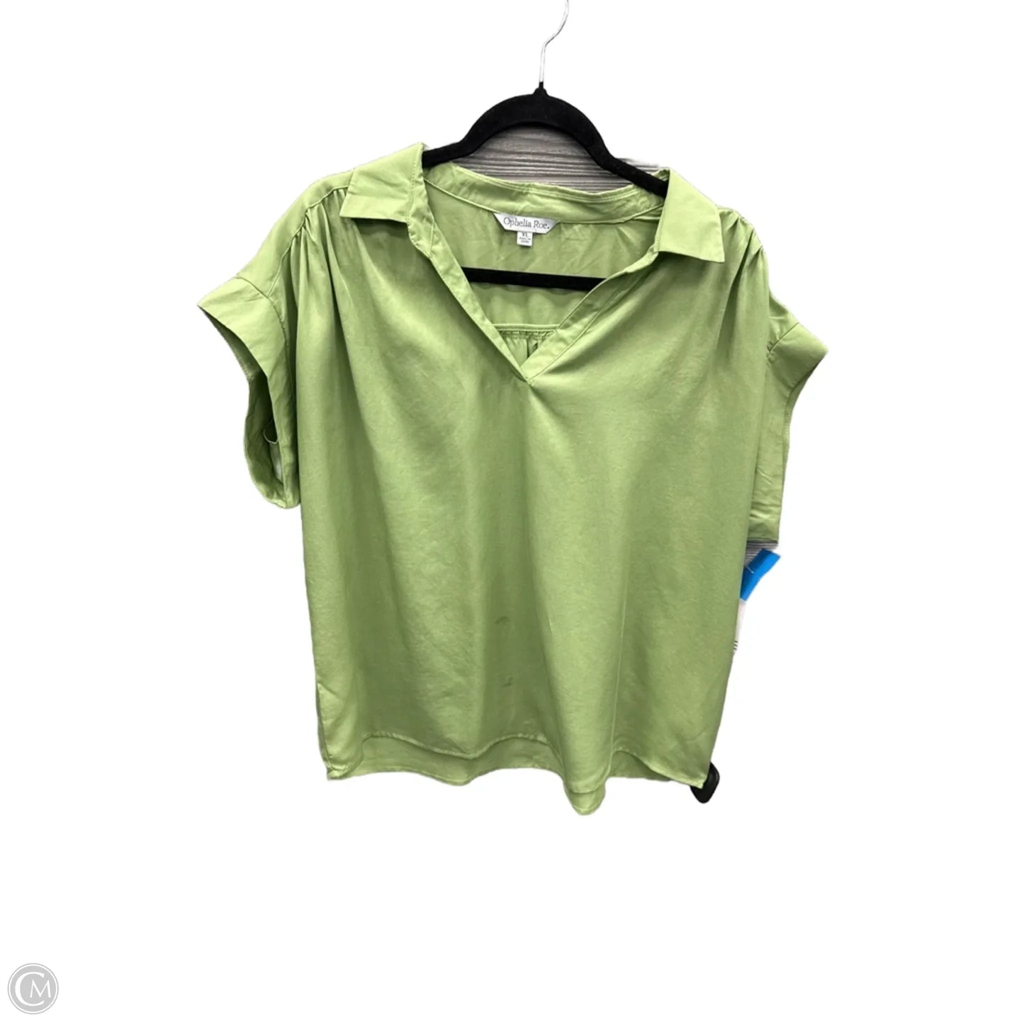 Top Short Sleeve By Ophelia Roe In Green, Size: Xl