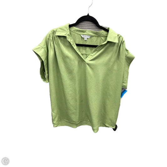 Top Short Sleeve By Ophelia Roe In Green, Size: Xl