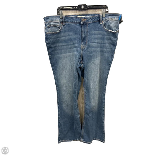 Jeans Boot Cut By Maurices In Blue Denim, Size: 18