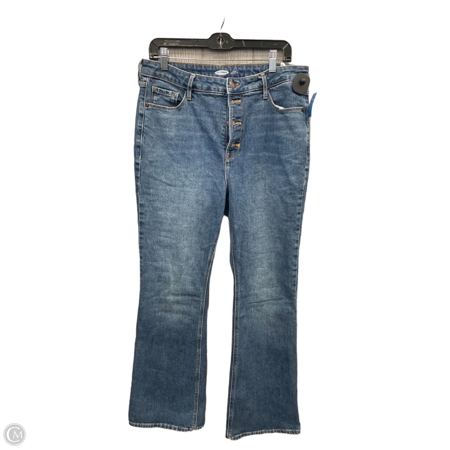 Jeans Flared By Old Navy In Blue Denim, Size: 14
