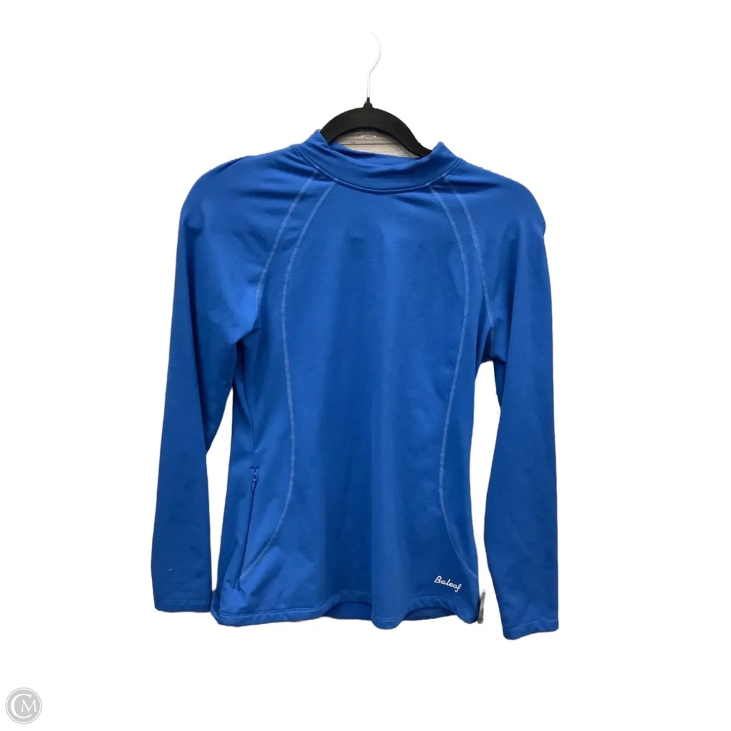 Athletic Top Long Sleeve Collar By Clothes Mentor In Blue, Size: S