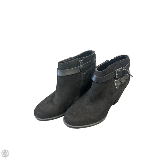 Boots Ankle Heels By Liz Claiborne In Black, Size: 6.5