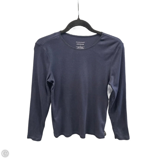 Top Long Sleeve By Christopher And Banks In Navy, Size: S