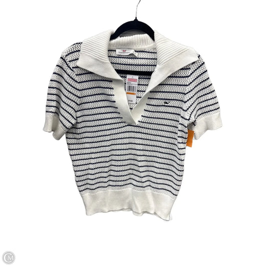 Sweater Short Sleeve By Vineyard Vines In Striped Pattern, Size: S