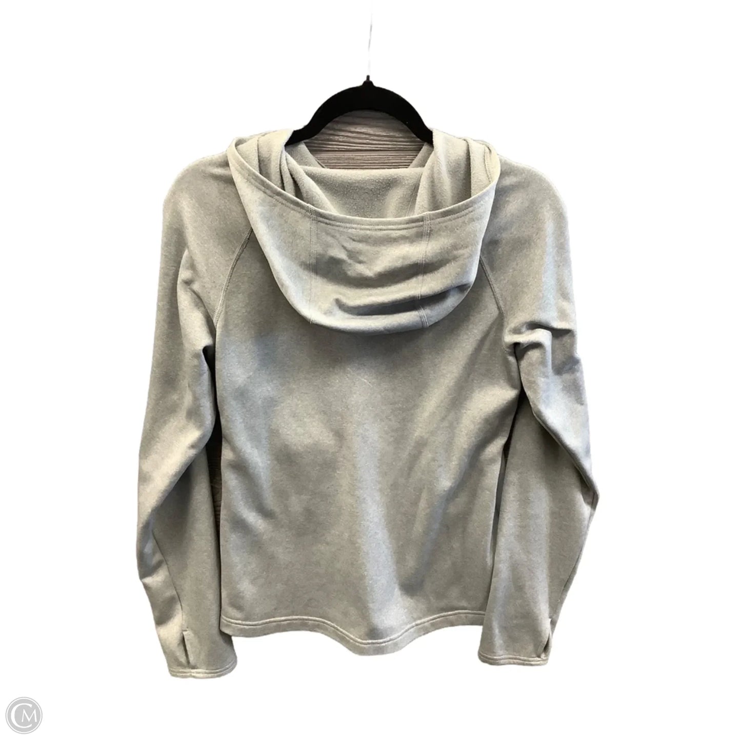 Athletic Jacket By Eddie Bauer In Grey, Size: M
