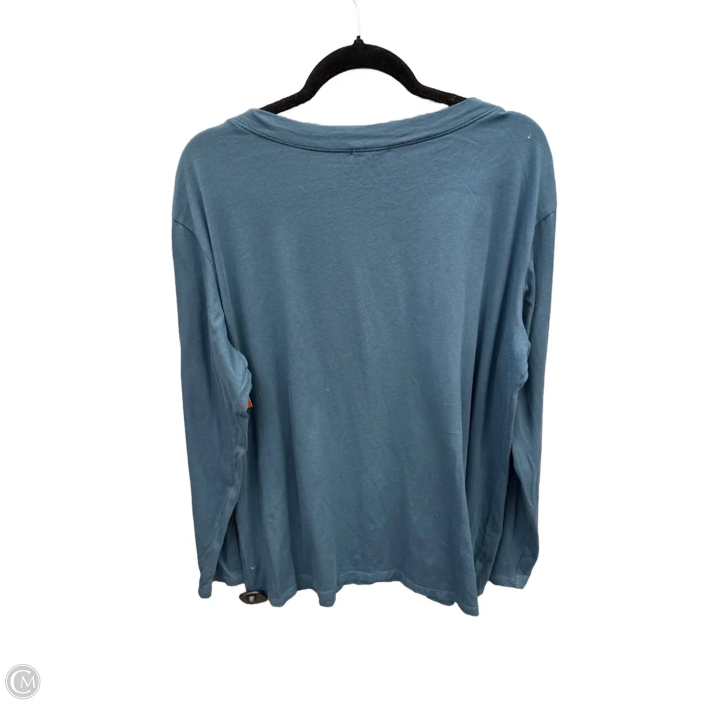 Top Long Sleeve Basic By Clothes Mentor In Blue, Size: 2x