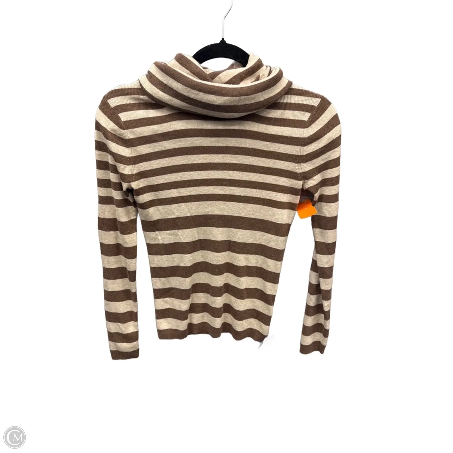 Top Long Sleeve By Banana Republic In Striped Pattern, Size: Xs