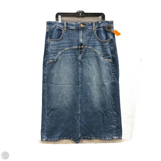 Skirt Maxi By Lane Bryant In Blue Denim, Size: 16