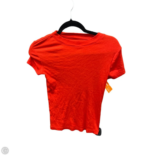 Top Short Sleeve By A New Day In Orange, Size: Xs