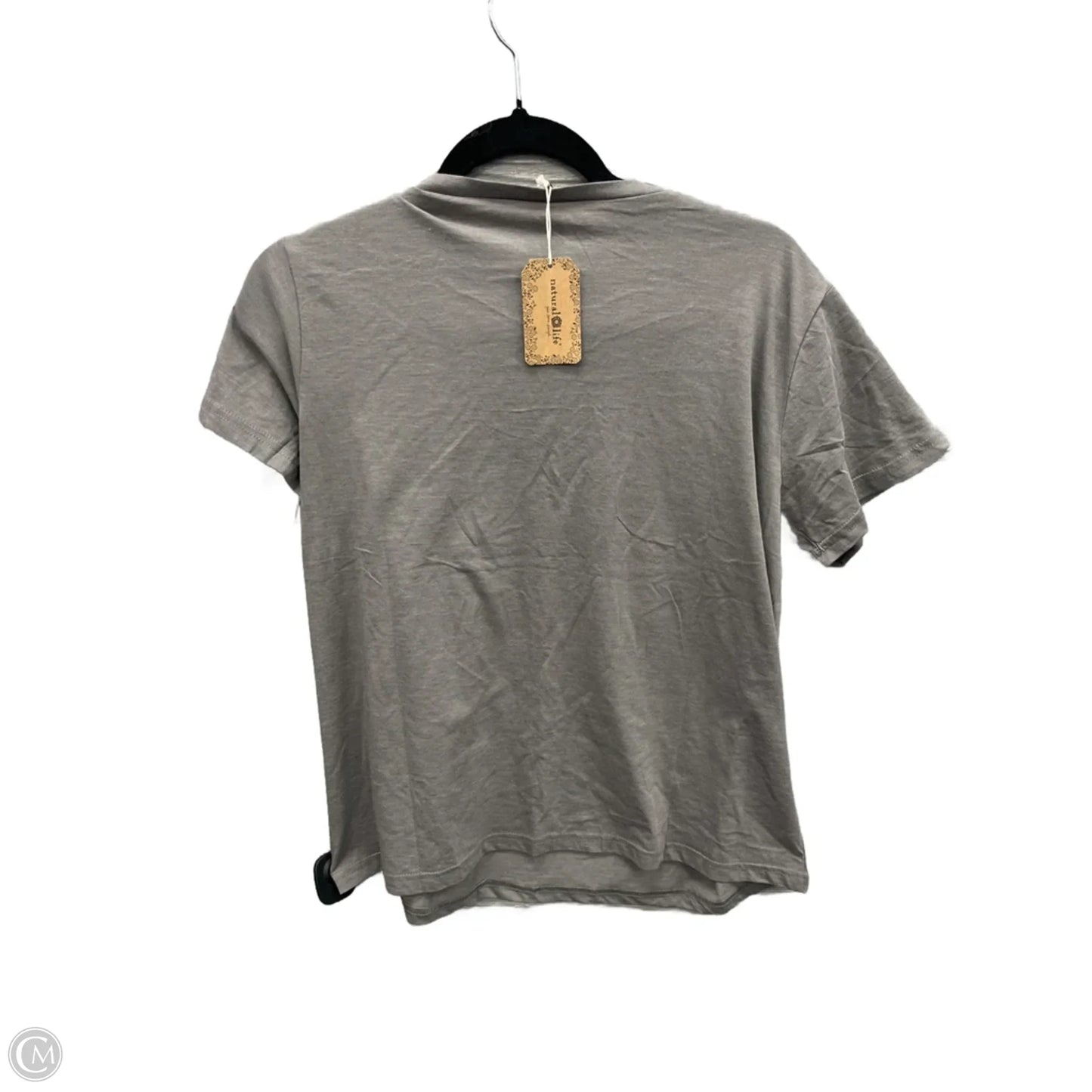Top Short Sleeve By Natural Life In Grey, Size: M