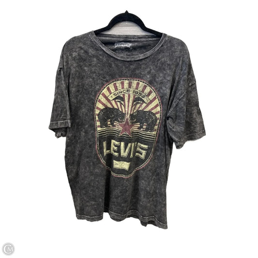 Top Short Sleeve By Levis In Grey, Size: Xxl