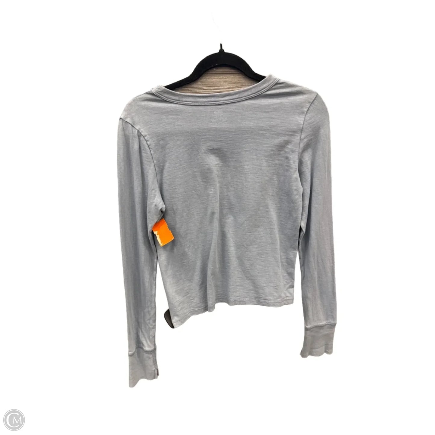 Top Long Sleeve Basic By Aerie In Blue, Size: M