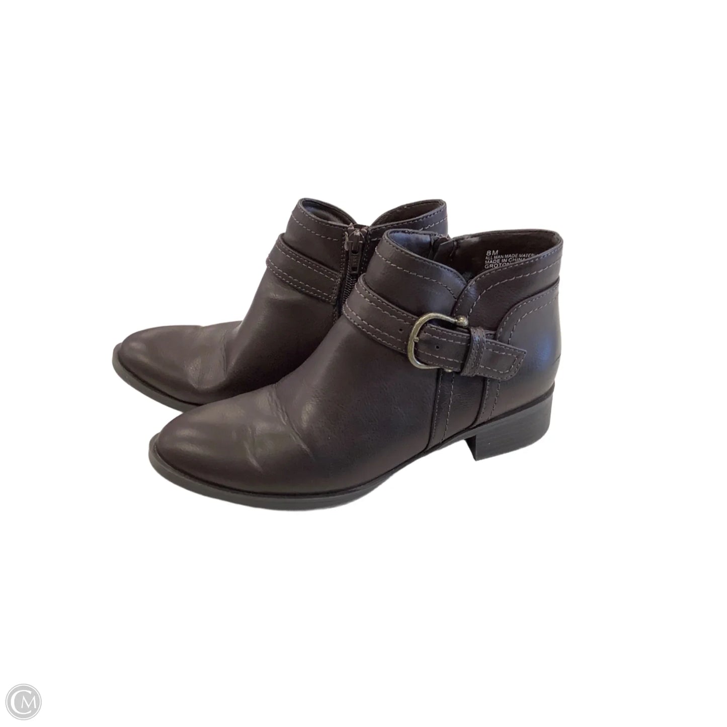 Boots Ankle Heels By Clothes Mentor In Brown, Size: 8