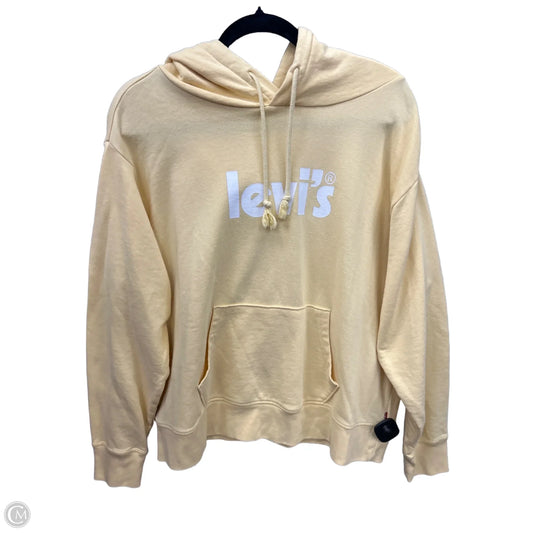 Sweatshirt Hoodie By Levis In Yellow, Size: 1x